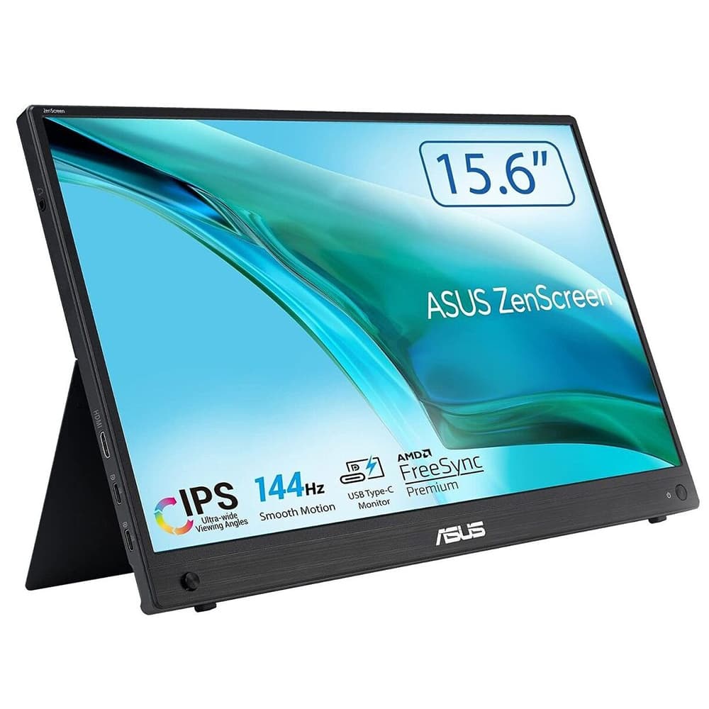 Fotografija proizvoda: Monitor ASUS MB16AHG 15,6"/IPS/1920x1080/144Hz/3ms GtG/HDMI,USB Cx2/Freesync/prenosni/crna