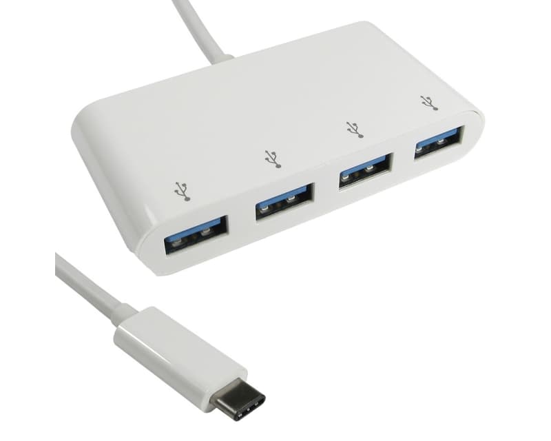 Fotografija proizvoda: USB 3.1 tip C HUB 4port beli