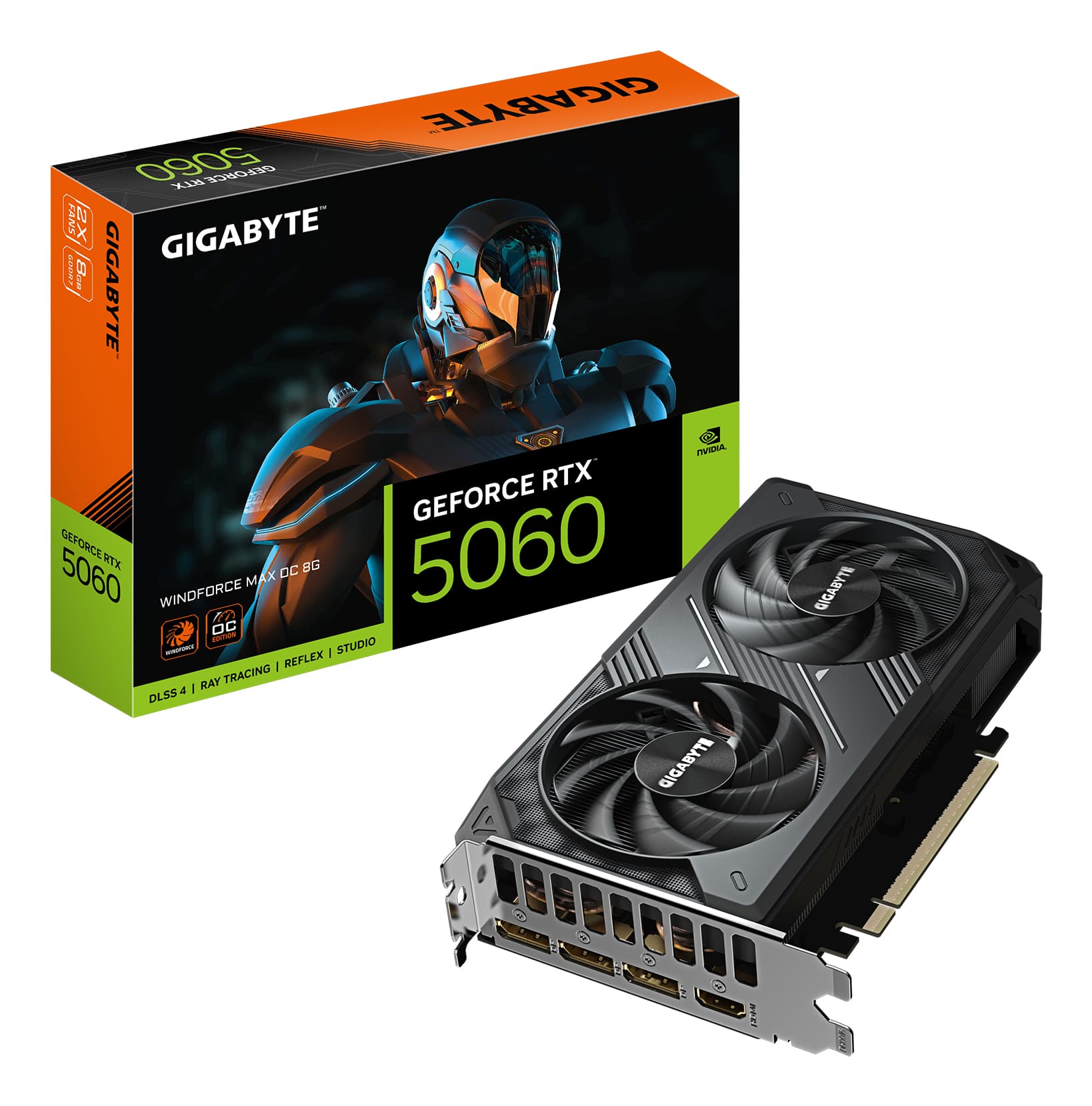 Fotografija proizvoda: Graficka karta GIGABYTE GV-N5060WF2MAXOC-8GD NVD/8GB/GDDR7/128 bit/crna