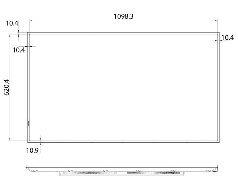 Fotografija proizvoda: 50 inča 50GM50D 4K UHD 500 nita Digital Signage Display - 18/7 rad