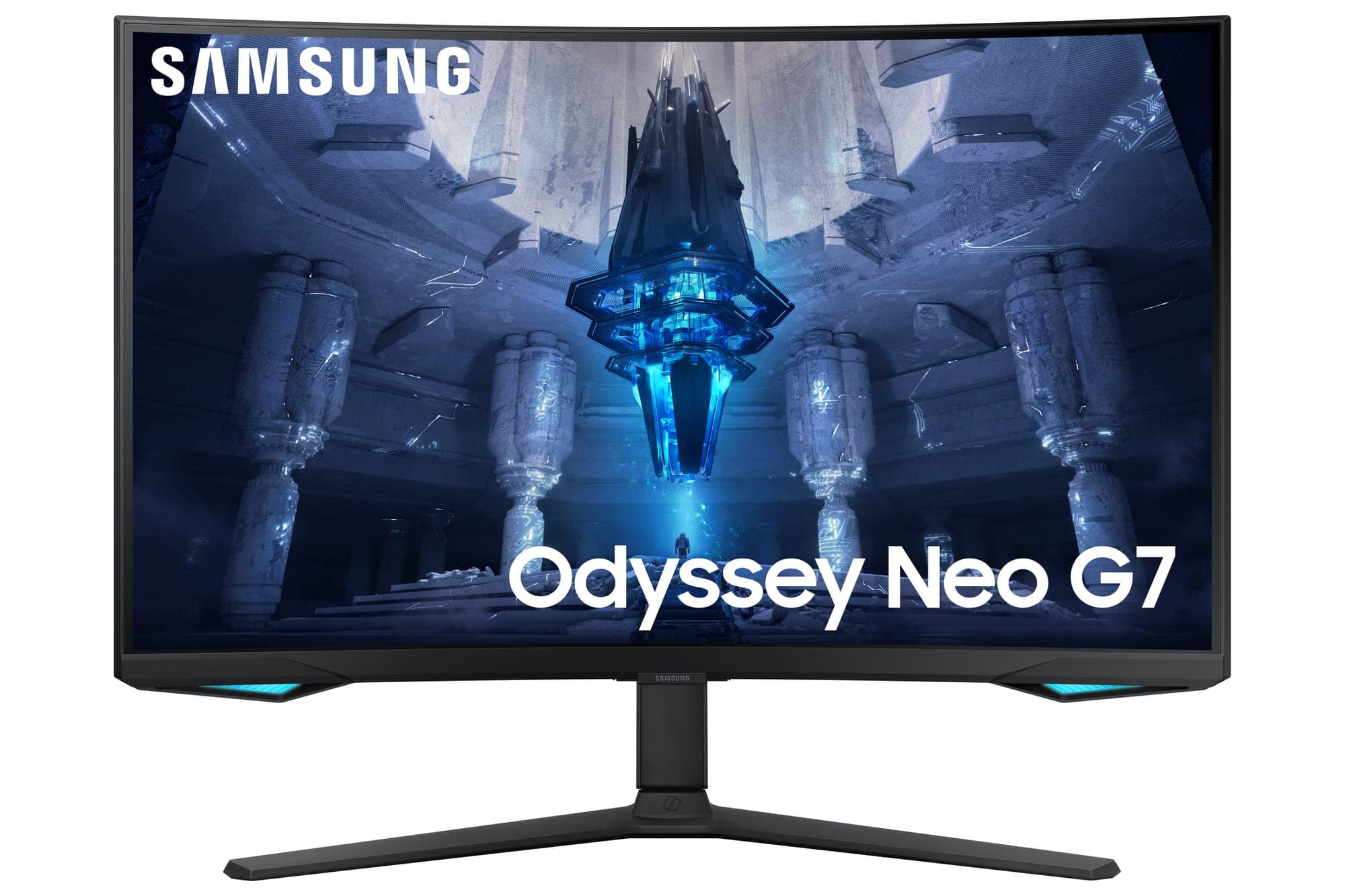 Fotografija proizvoda: Monitor SAMSUNG LS32BG750NPXEN 32"/VA,zakrivljen/3840x2160/165Hz/1ms GtG/HDMIx2,DP,USB/freesync/crna