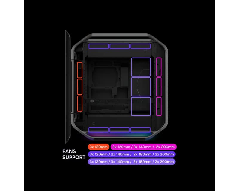Fotografija proizvoda: COSMOS Alpha Silver Gaming kućište (C700-KGNN-S00) sivo