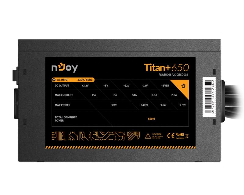 Fotografija proizvoda: Titan+ 650 650W napajanje (PSAT5065A20CUCO01B)