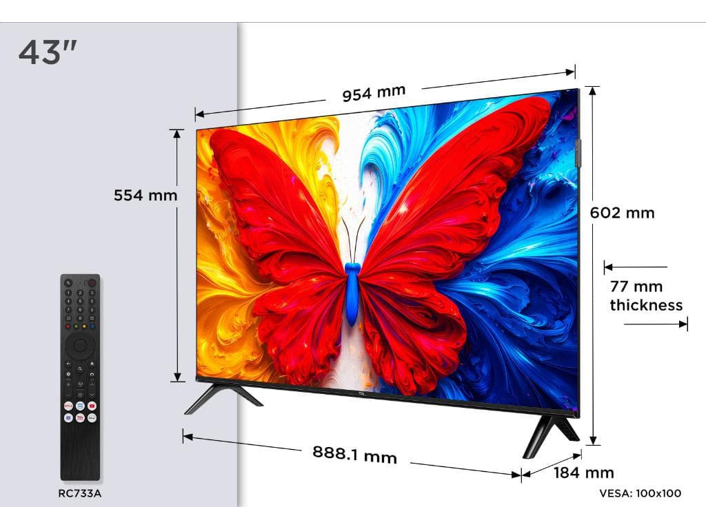Fotografija proizvoda: Televizor TCL 40S5L/QLED/40"/Full HD/60Hz/Android TV/crna