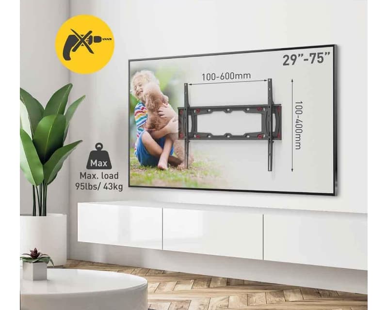 Fotografija proizvoda: ND400.B LCD TV wall mount for drywall from 29 to 75 inches