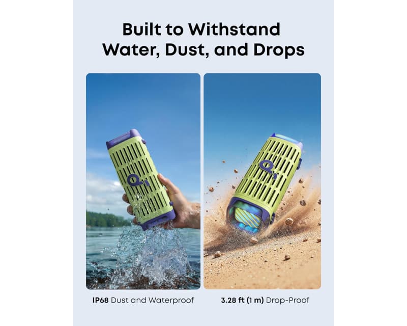 Fotografija proizvoda: Soundcore Boom 3i 50W prenosivi bluetooth IP68 zvučnik zeleni