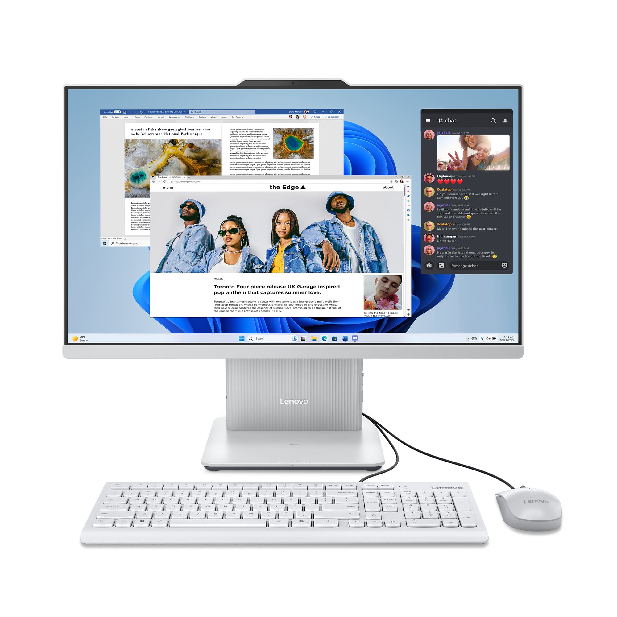 Fotografija proizvoda: Racunar LENOVO IdeaCentre AIO 24ARR9 DOS/23.8" FHD IPS/Ryzen 5 7535HS/16GB/512GB/LAN/miš,tas/svt siv