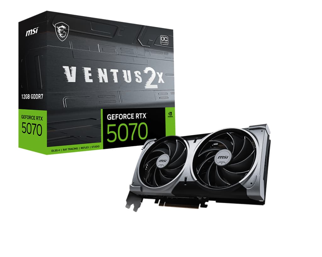 Fotografija proizvoda: GeForce RTX 5070 12G VENTUS 2X OC grafička karta