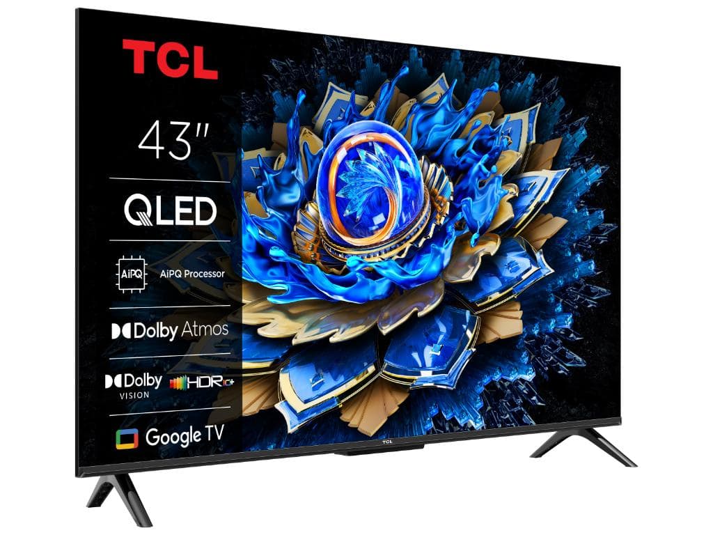 Fotografija proizvoda: Televizor TCL 43T69C/QLED/43"/4K UHD/60Hz/Google TV/crna