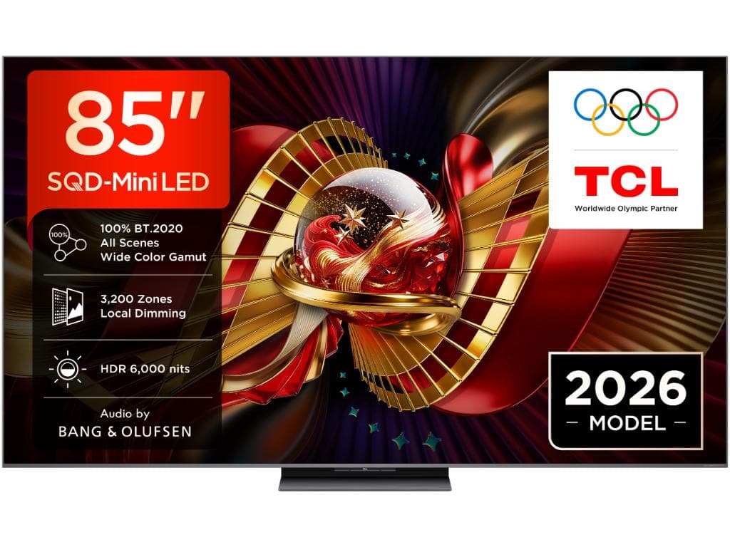 Fotografija proizvoda: Televizor TCL 85C8L/SQD-MiniLED/85"/4K UHD/144Hz/Google TV/crna