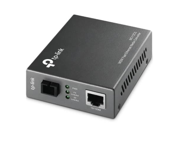 Fotografija proizvoda: TP-LINK Media konverter 10/100Mbps to 100Mbps single-mode SC fiber, domet do 20km