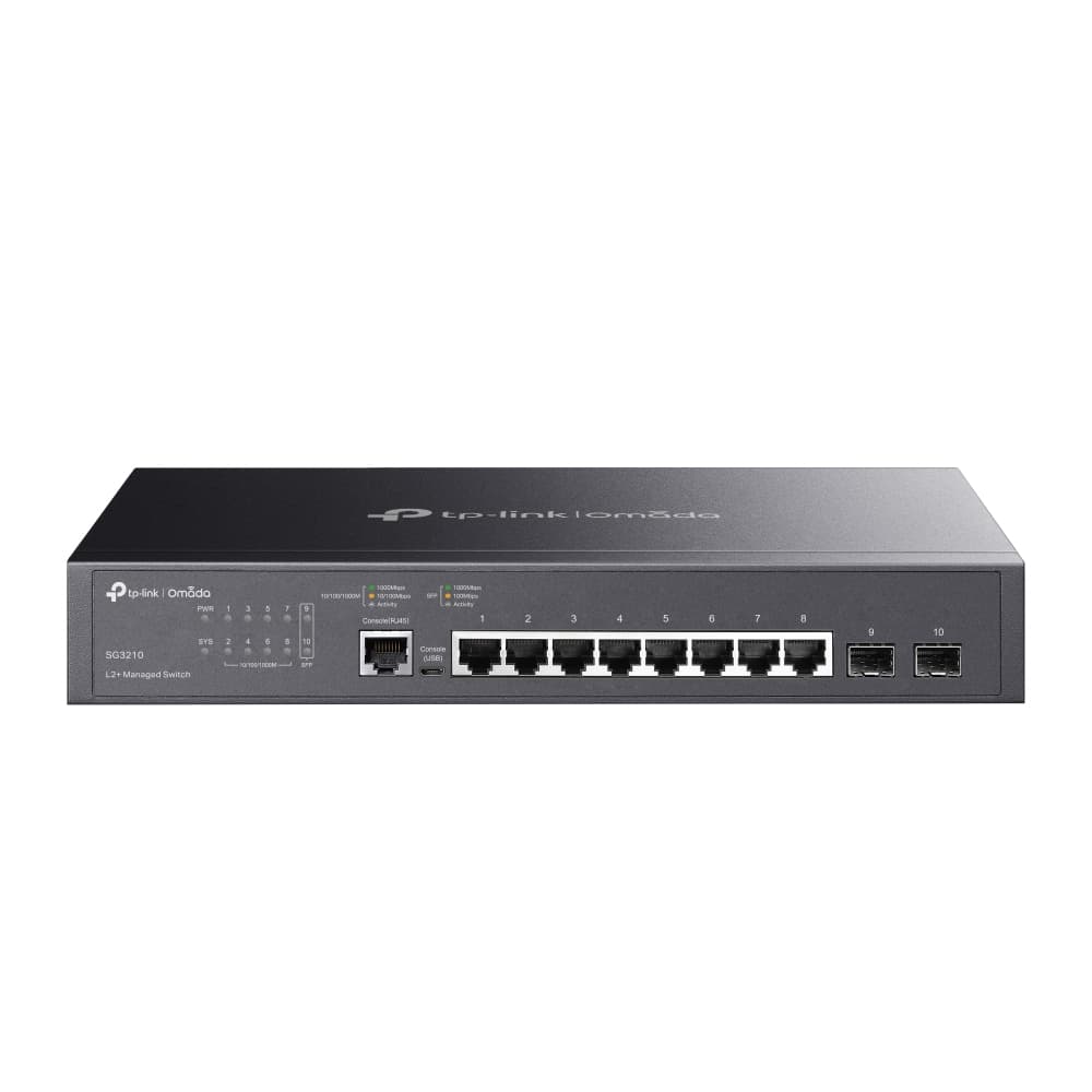 Fotografija proizvoda: SG3210(UN) Omada 8-Port Gigabit L2+ Upravljivi Switch sa 2 SFP Slots