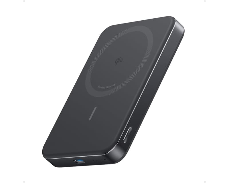 Fotografija proizvoda: MagGo 10000mAh, 15W, magnetni bežični power bank, crni