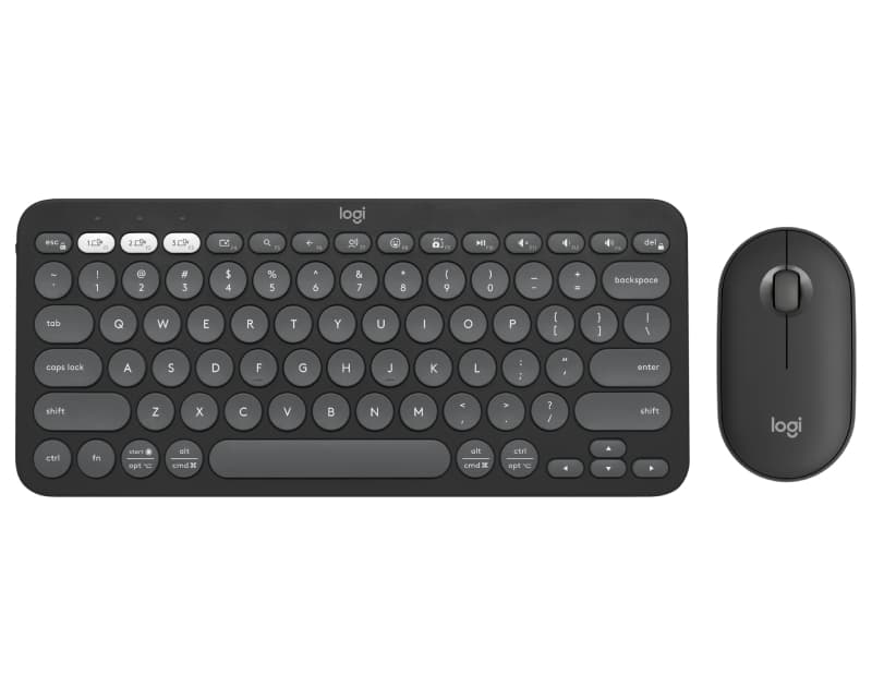 Fotografija proizvoda: Pebble2 Wireless Combo US tastatura + miš Graphite