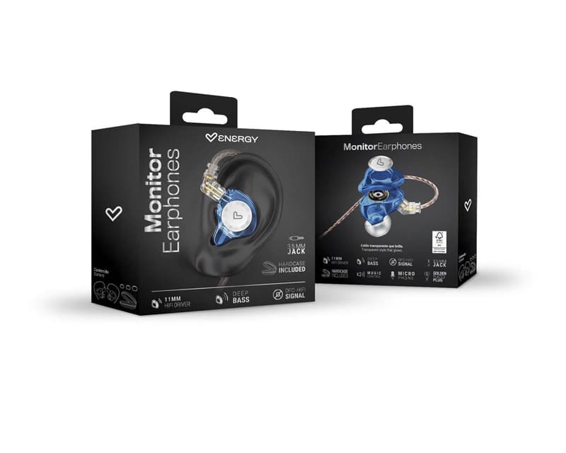 Fotografija proizvoda: Transparent Monitor slušalice plave (M50095)