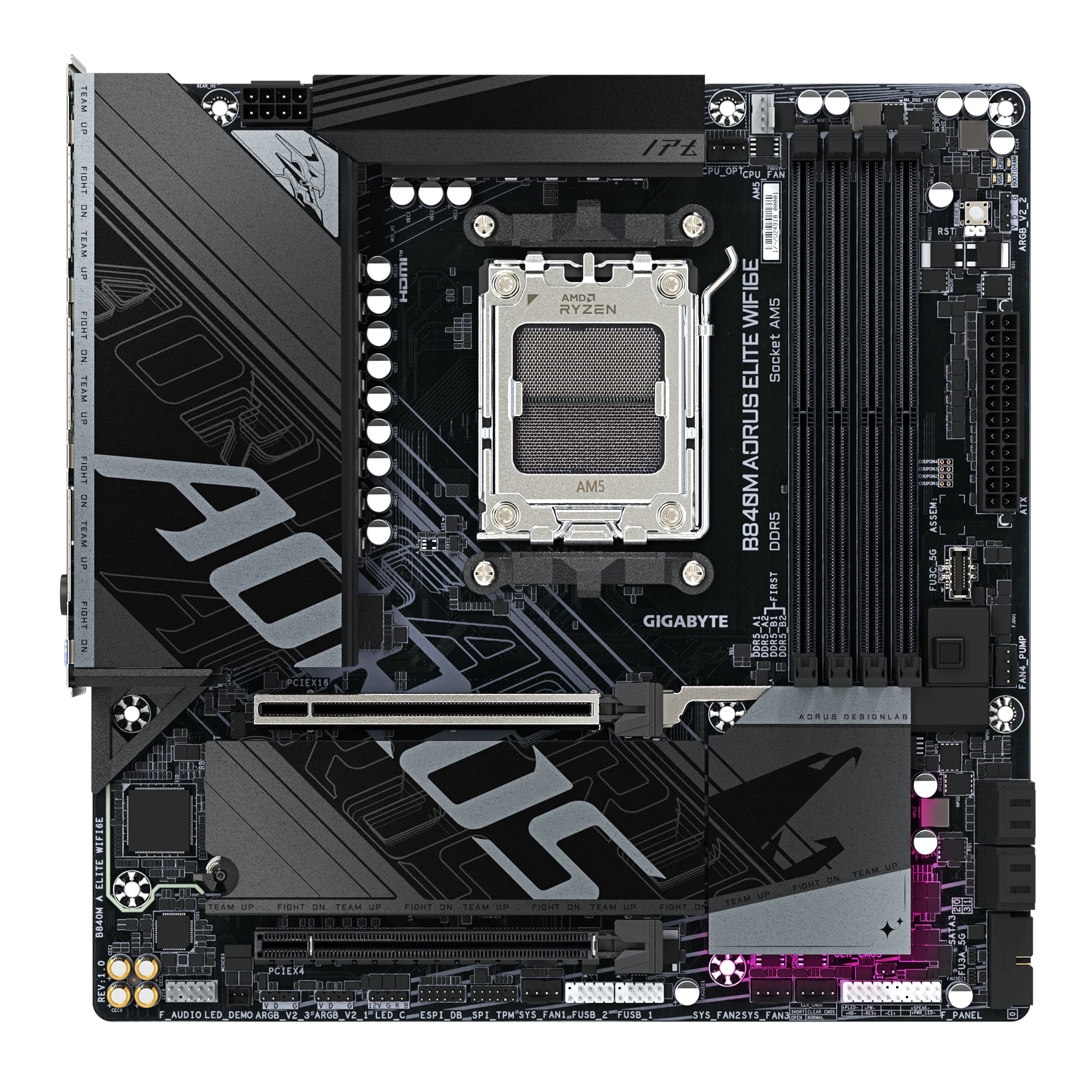 Fotografija proizvoda: B840M A ELITE WIFI6E rev. 1.0 motherboard