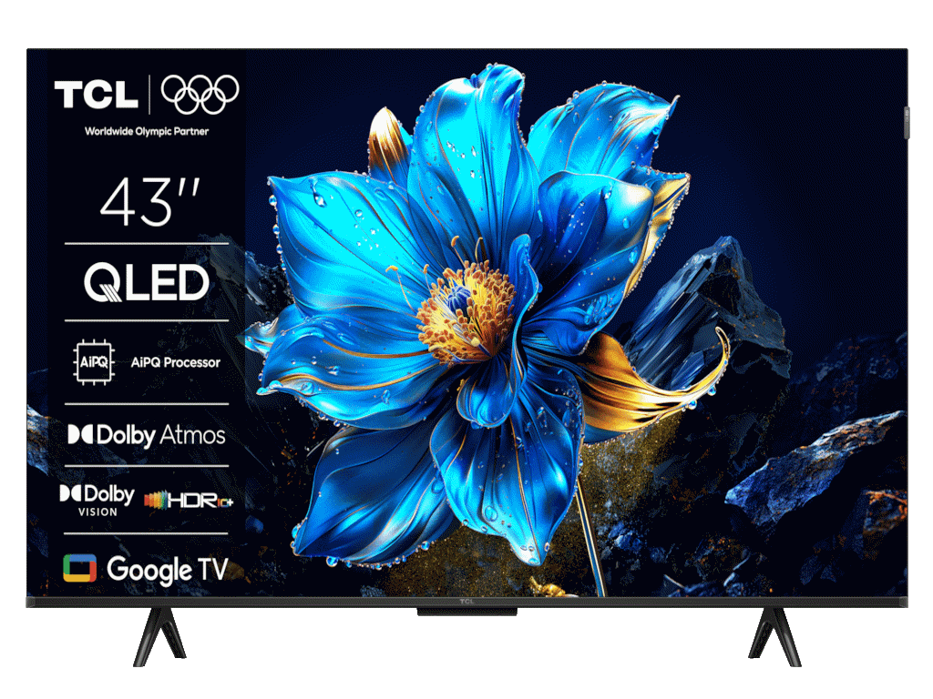 Fotografija proizvoda: Televizor TCL 43P7K/QLED/43"/4K UHD/60Hz/Google TV/crna