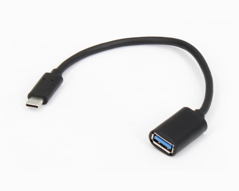 Fotografija proizvoda: Adapter USB 3.0 (F) - USB 3.1 Tip C (M) - OTG 0.15m crni