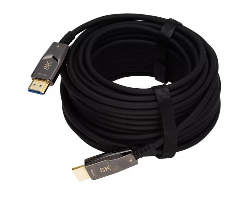 Fotografija proizvoda: AOC Optički Kabl HDMI 2.1 M/M 100m crni 8K/60Hz 48 Gbps