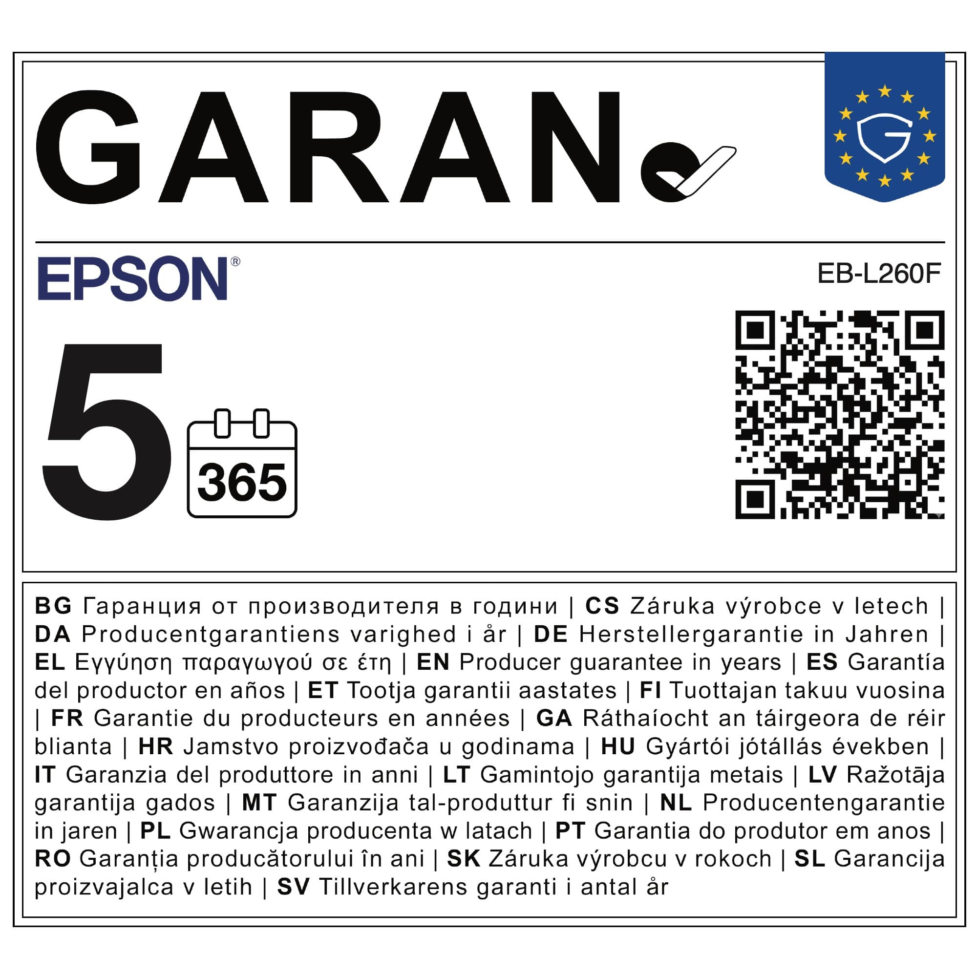 Fotografija proizvoda: EB-L260F prenosivi laserski Full HD 4600 ANSI lumena 5000000:1 WiFi projektor
