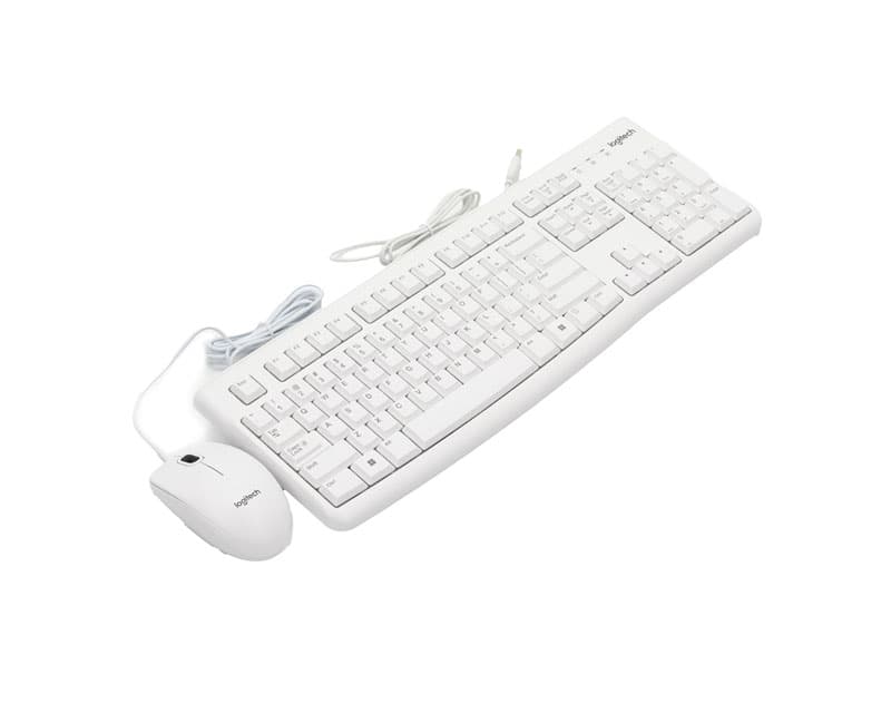Fotografija proizvoda: MK120 Desktop USB US tastatura + USB miš beli
