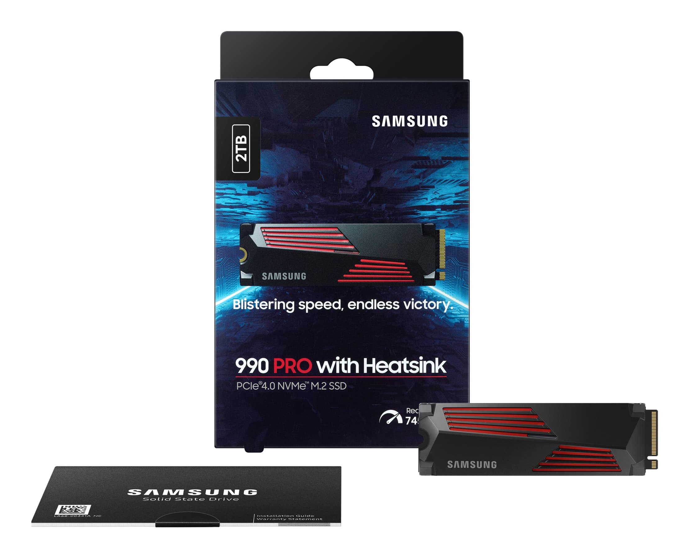 Fotografija proizvoda: 2TB M.2 NVMe MZ-V9P2T0CW 990 Pro Series Heatsink SSD