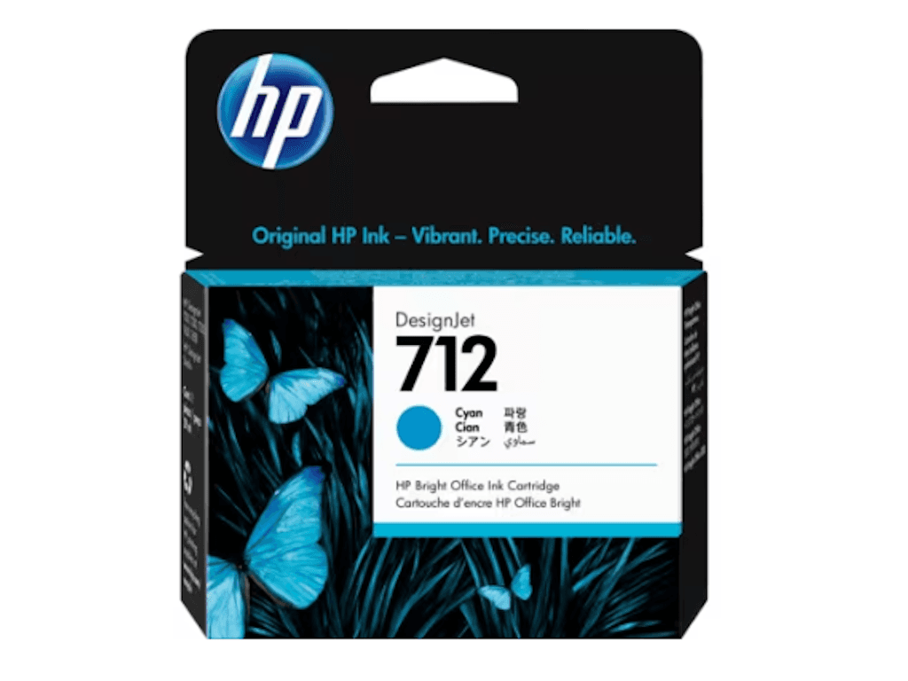 Fotografija proizvoda: HP 712 29-ml Cyan DesignJet Ink Cartridge