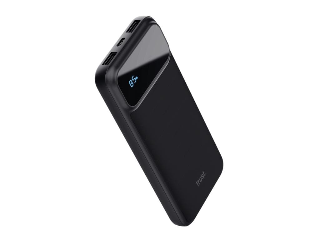 Fotografija proizvoda: Eksterna baterija TRUST AVALA 10.000 PD Powerrbank/LCD/crna