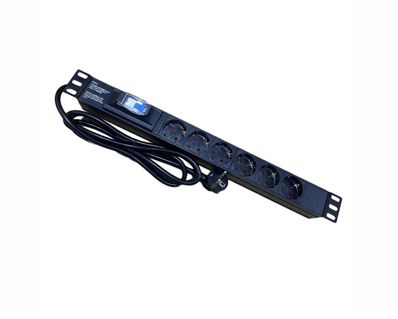 Fotografija proizvoda: Extension Cable PDU/6-Way (1P 16A), 2m, with fuse