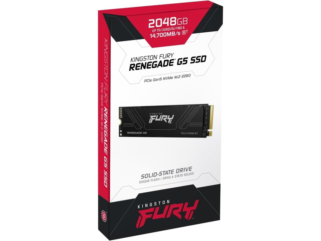 Fotografija proizvoda: SSD KINGSTON FURY Renegade G5 2048GB/interni/M.2/NVMe/crna