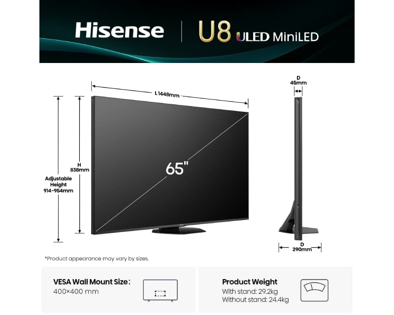 Fotografija proizvoda: 65 inča 65U8Q ULED 4K UHD Smart TV outlet