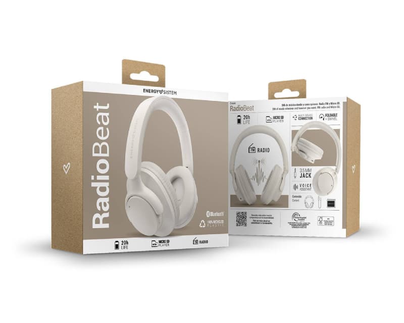 Fotografija proizvoda: Cream RadioBeat Bluetooth slušalice krem (M45972)