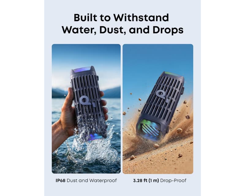 Fotografija proizvoda: Soundcore Boom 3i 50W prenosni bluetooth IP68 zvučnik plavi