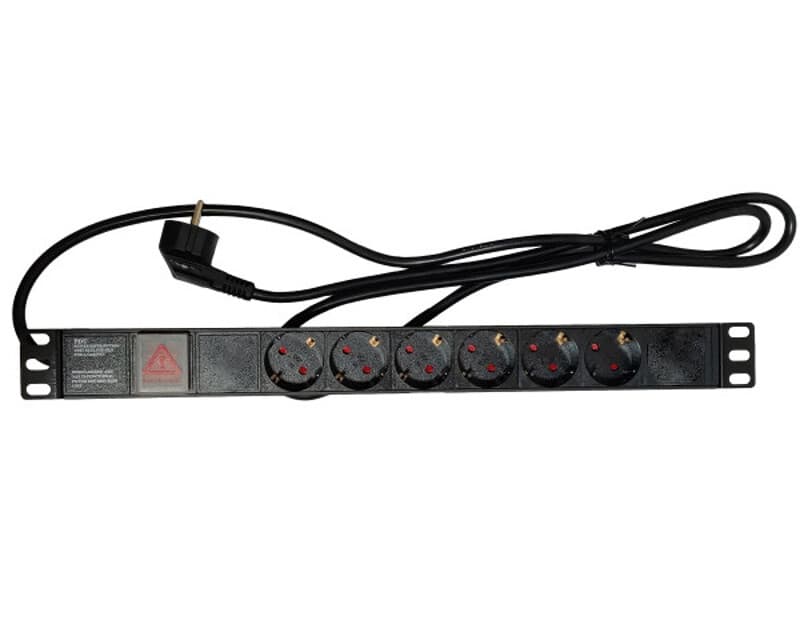 Fotografija proizvoda: Power distribution unit 19 inch, 6 outlets, 16A