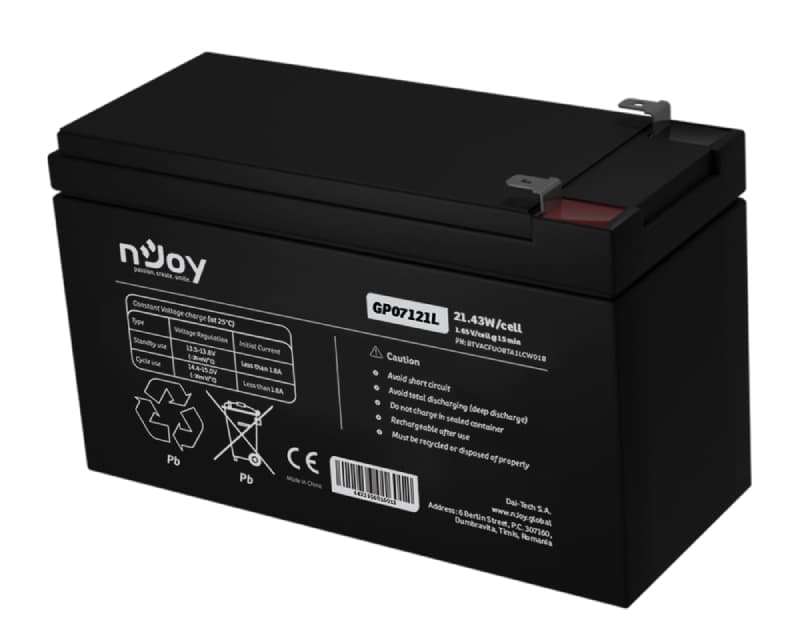Fotografija proizvoda: GP07121L baterija za UPS 12V 5Ah (BTVACFUOBTA1LCW01B)