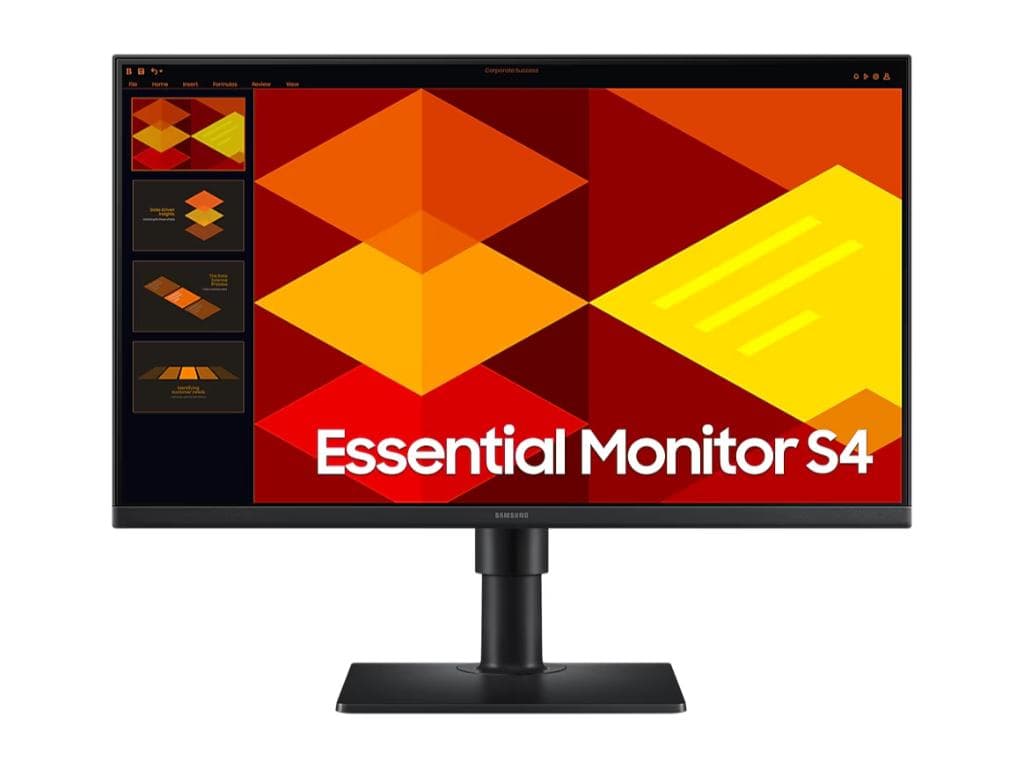 Fotografija proizvoda: Monitor SAMSUNG LS24D406GAUXEN 24"/IPS/1920x1080/100Hz/5ms GtG/HDMIx2,DP,USB/pivot/zvucnici/crna