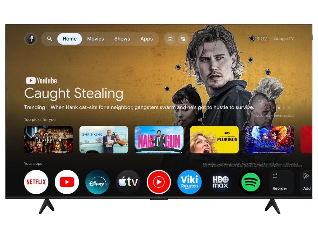 Fotografija proizvoda: Televizor TCL 85P7L/QLED/85"/4K UHD/60Hz/Google TV/crna