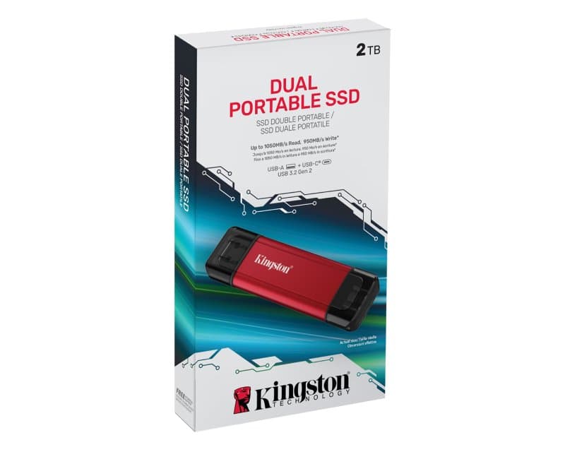 Fotografija proizvoda: Dual Portable 2TB eksterni SSD SPSD/2TB