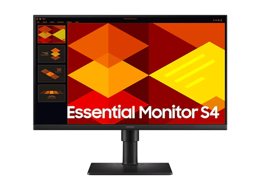 Fotografija proizvoda: Monitor SAMSUNG LS24D400GAUXEN 24"/IPS/1920x1080/100Hz/5ms/HDMIx2,DP,USB/Pivot,visina/crna