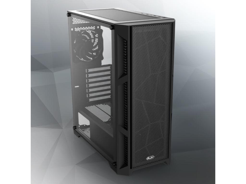 Fotografija proizvoda: Kucište RAIJINTEK ARCADIA III Midi Tower/ATX/M-ATX/MINI-ITX/bez napajanja/kaljeno staklo/crna