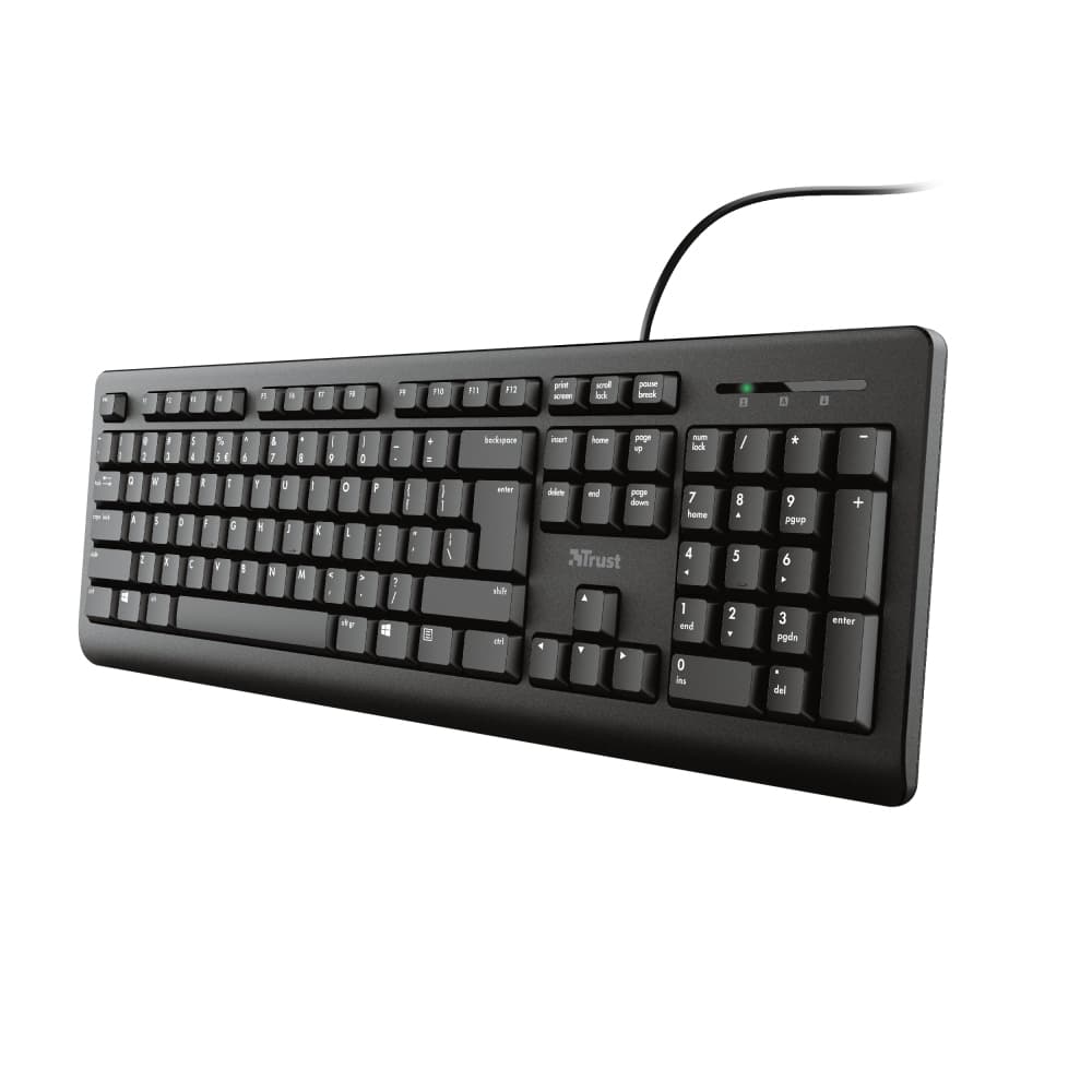 Fotografija proizvoda: Tastatura TRUST Primo žicna/US/crna