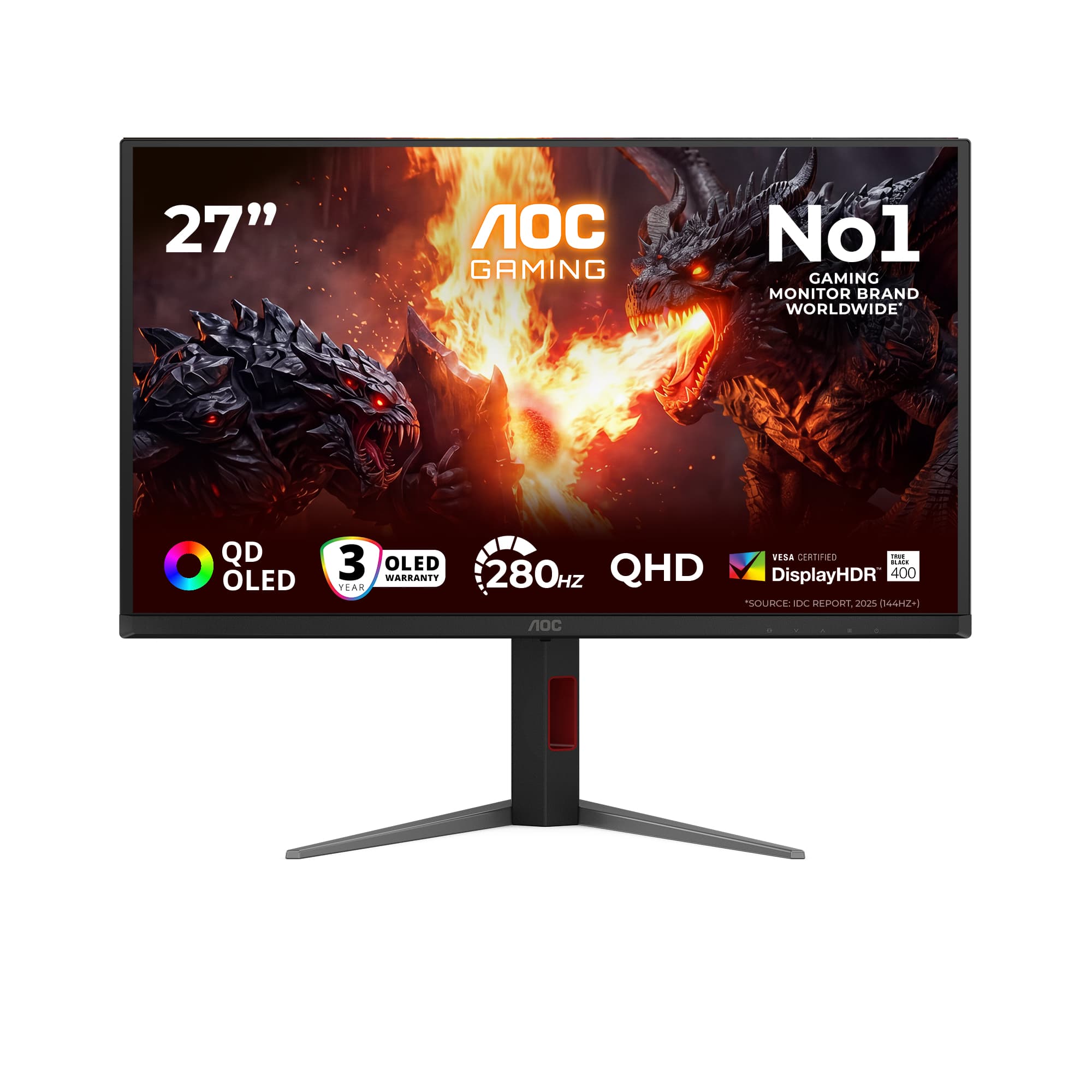 Fotografija proizvoda: 27 inča Q27G4ZD QHD 2560x1440 QD-OLED 240Hz Adaptive Sync Gaming monitor