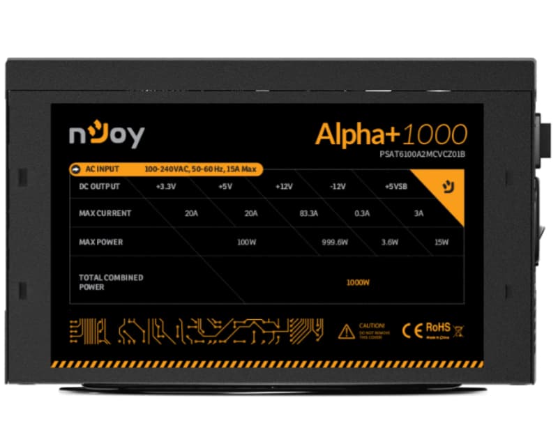 Fotografija proizvoda: Alpha+ 1000 1000W napajanje (PSAT6100A2MCVCZ01B)