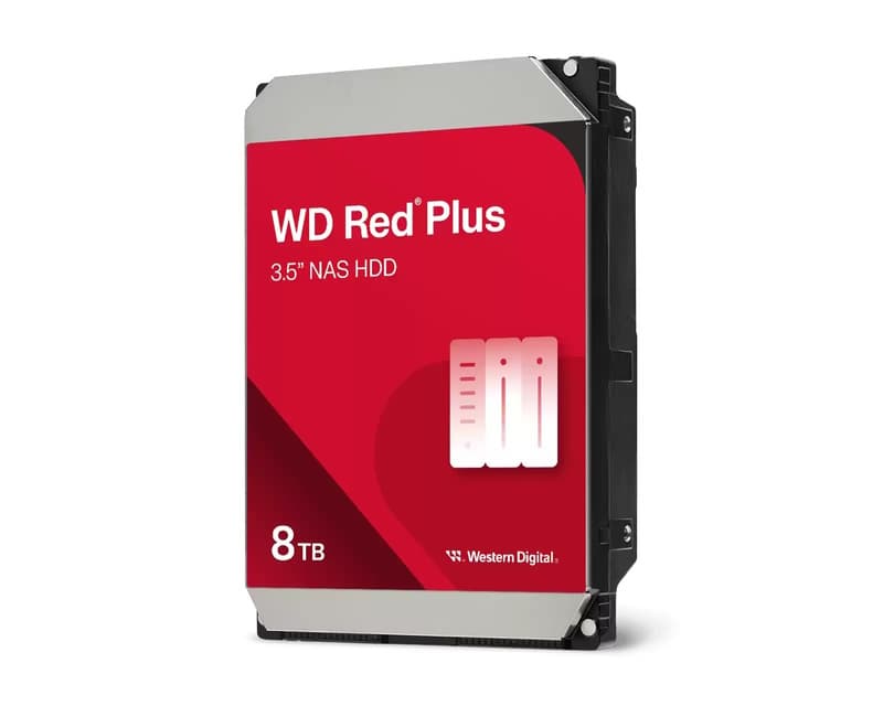 Fotografija proizvoda: 8TB 3.5 inča SATA III 256MB IntelliPower WD80EFPX Red Plus hard disk