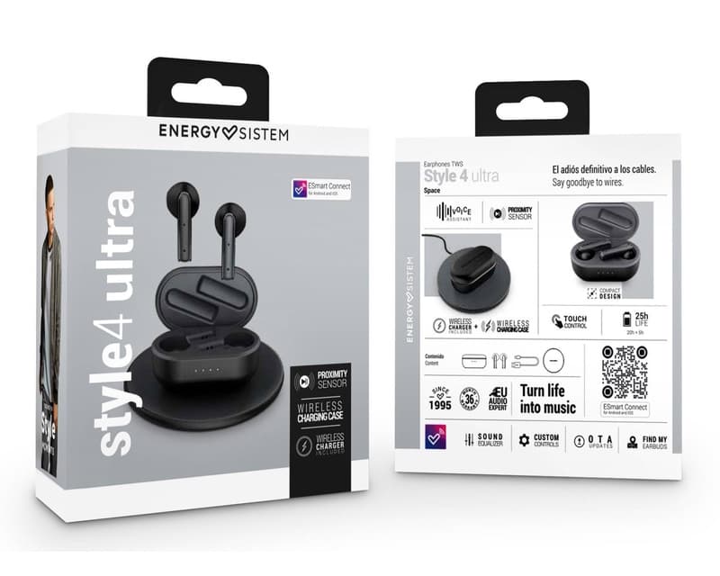 Fotografija proizvoda: Style 4 Ultra Space True Wireless slušalice crne (M45346)
