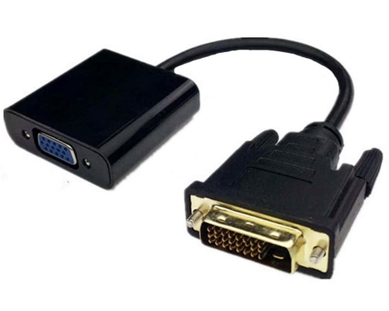 Fotografija proizvoda: Adapter DVI-D (M) - VGA (F) crni