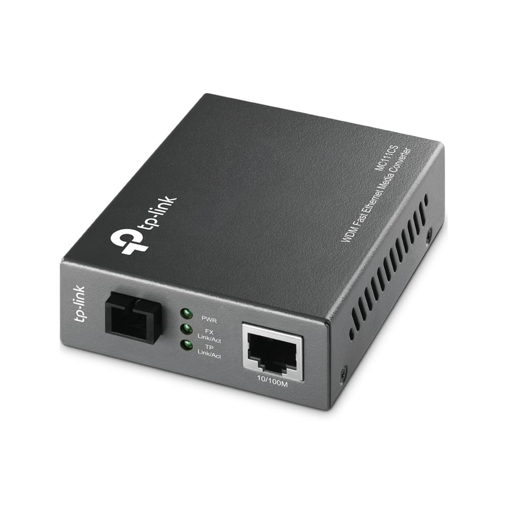 Fotografija proizvoda: Media konverter TP-LINK MC111CS 10/100Mbps to 100Mbps/single-mode SC fiber/domet do 20km
