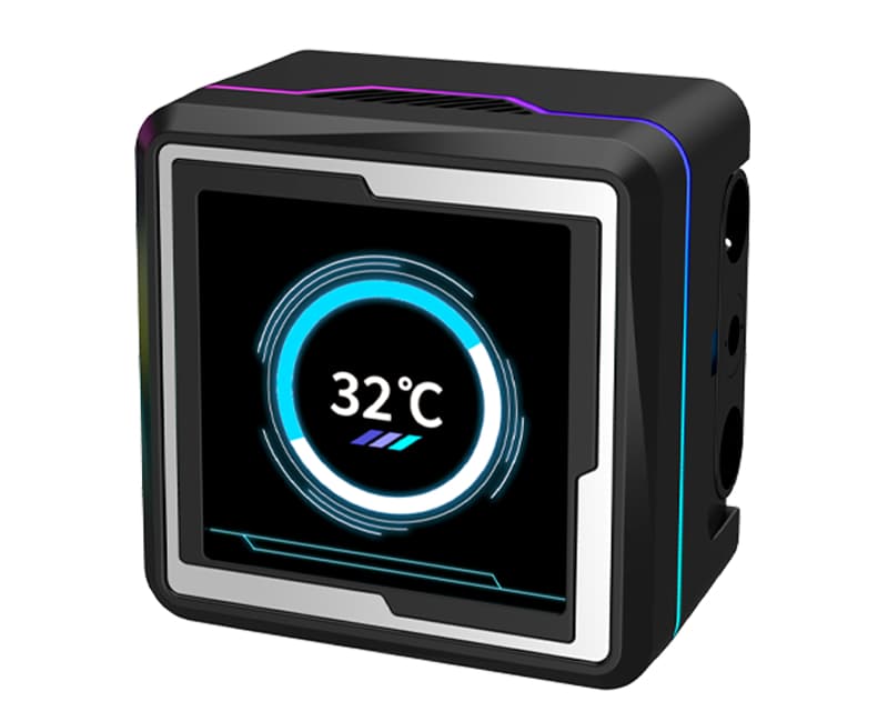 Fotografija proizvoda: LM240 ARGB CPU LIQUID COOLER WITH ANIMATION DISPLAY - Vodeno hlađenje crno (LM240BK) F