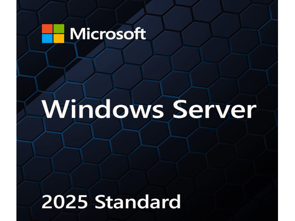 Fotografija proizvoda: Licenca MICROSOFT OEM Windows Server Standard 2025 /64bit/Eng/DVD/16Core