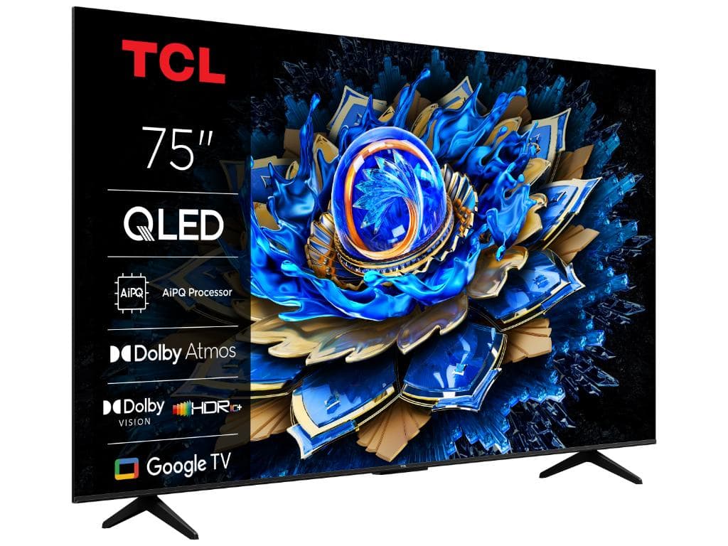 Fotografija proizvoda: Televizor TCL 75T69C/QLED/75"/4K UHD/60Hz/Google TV/crna